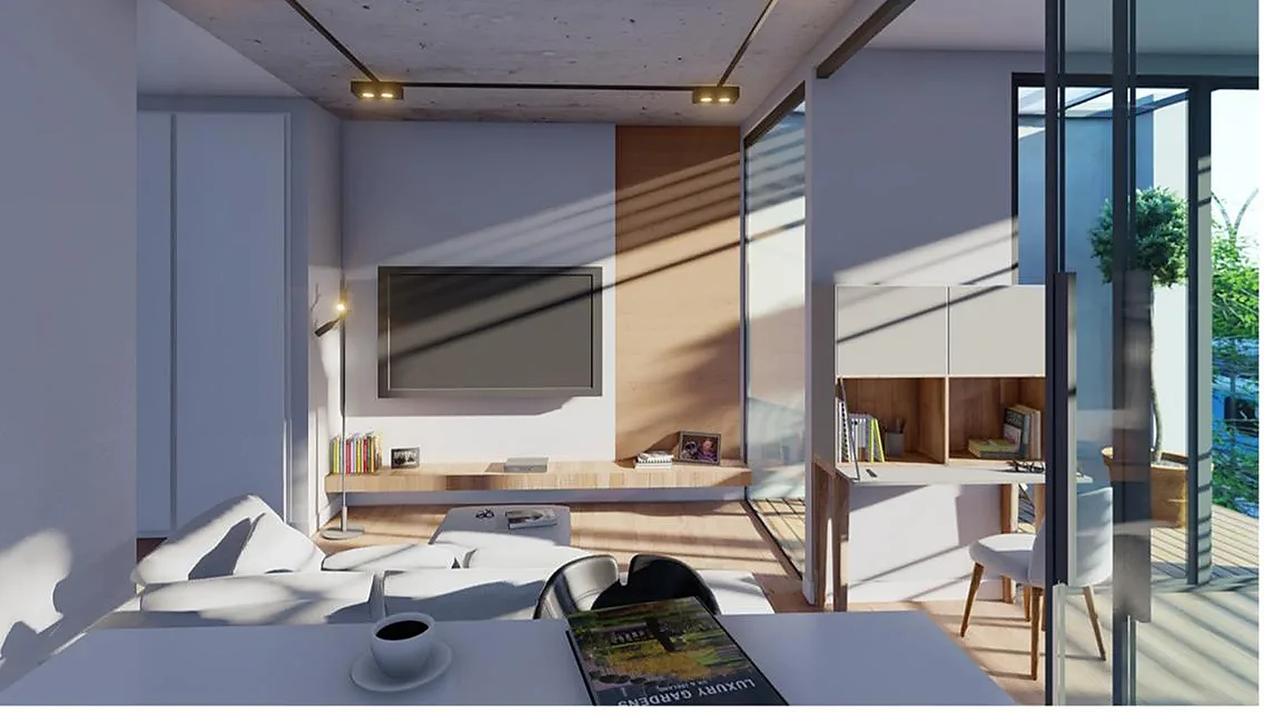 Umnutzung eines Bürogebäudes zu Long-Stay-Apartments in Mannheim, Straßenansicht mit Holzlamellen und Balkonen