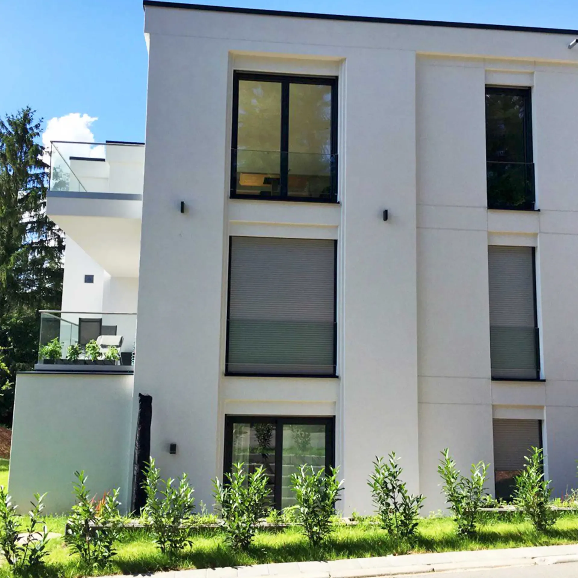 Mehrfamilienhäuser in Leimen mit gemeinsamer Tiefgarage, Entwurf MR Architekten