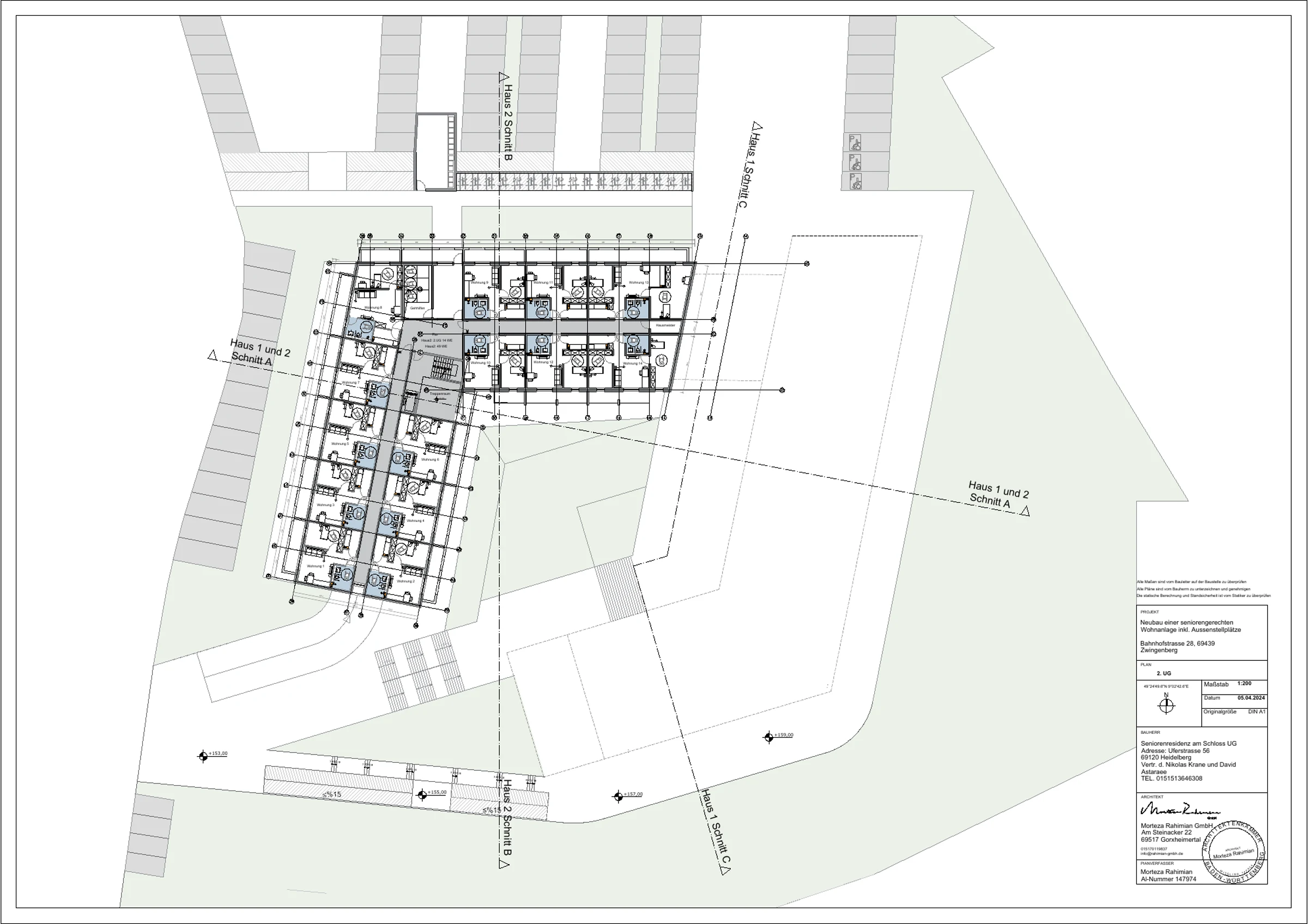 Seniorenresidenz – Planzeichnung