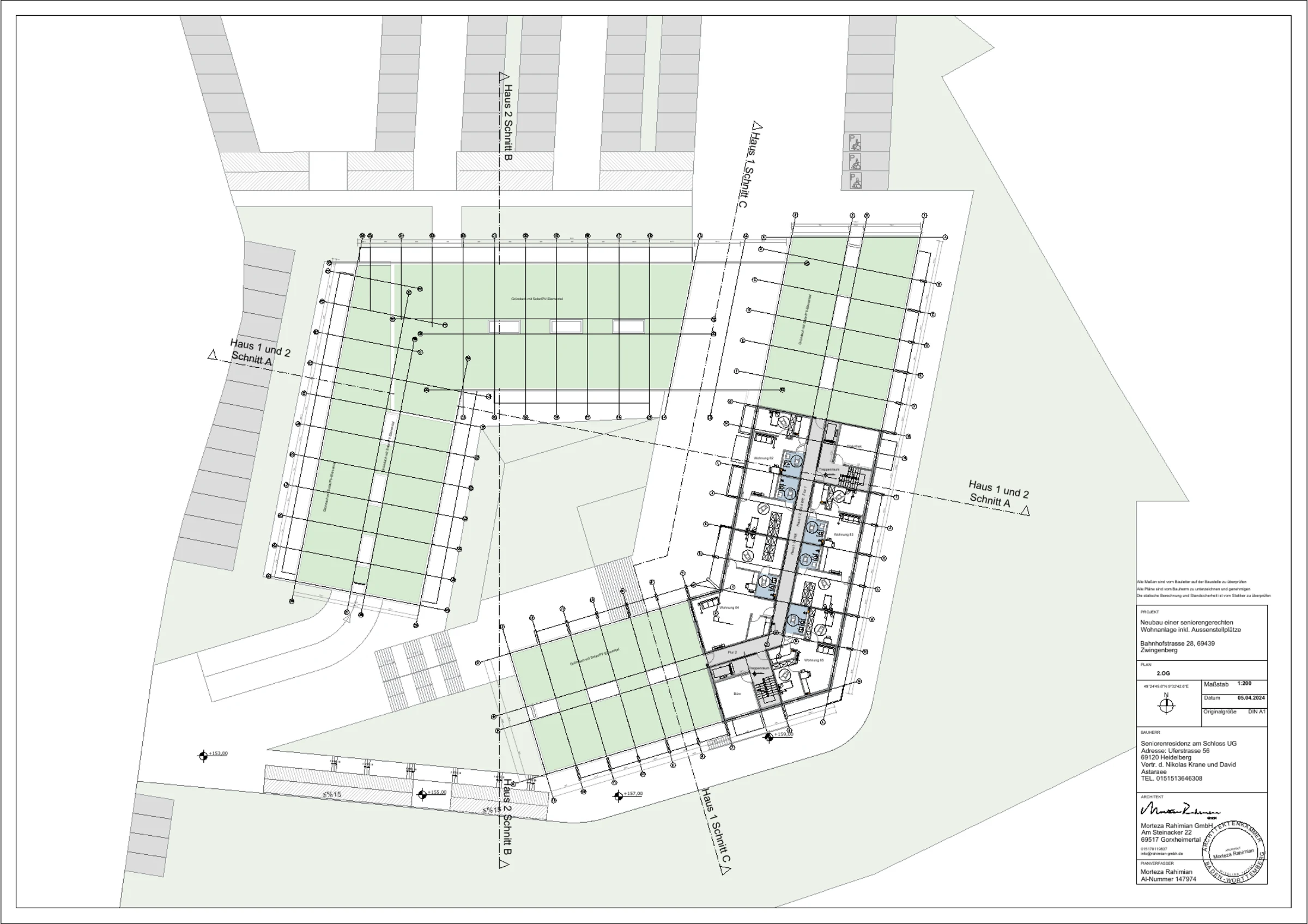 Seniorenresidenz – Planzeichnung