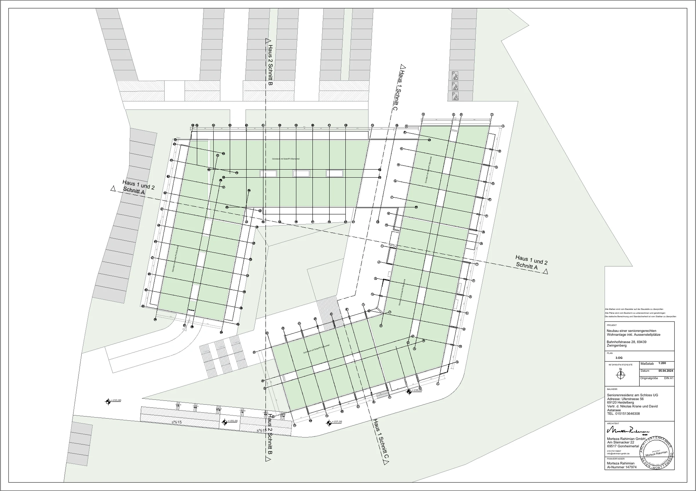 Seniorenresidenz – Planzeichnung